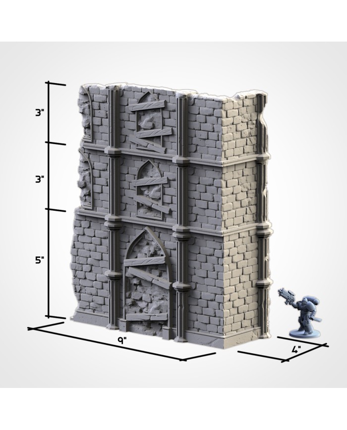 Temple Ruins (9"x4") - A