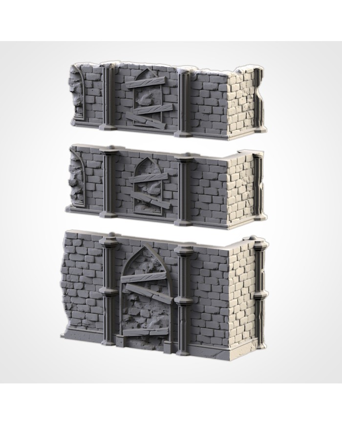 Temple Ruins (9"x4") - A