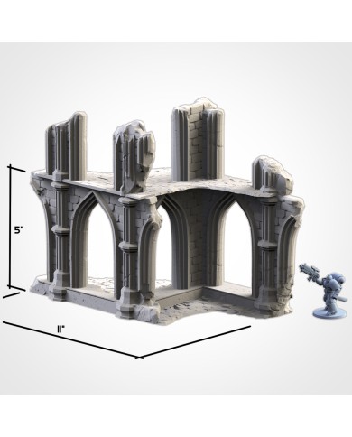 Temple Ruins (11"x5")
