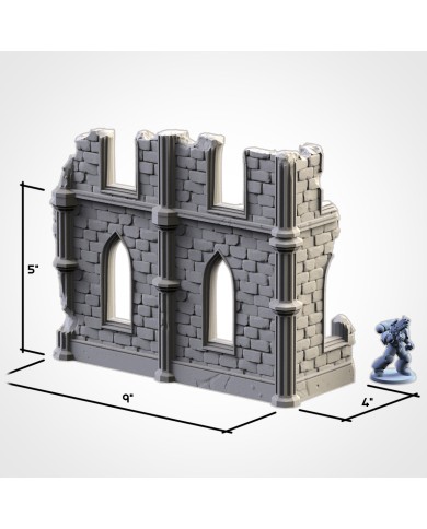 Temple Ruins (9"x4") - B