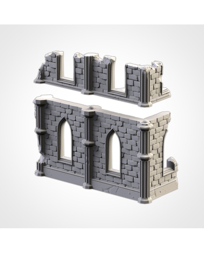 Temple Ruins (9"x4") - B
