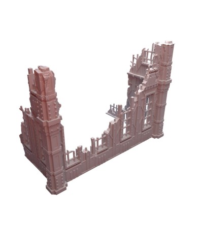 Grimdark Tertius Two-Story Ruin - B