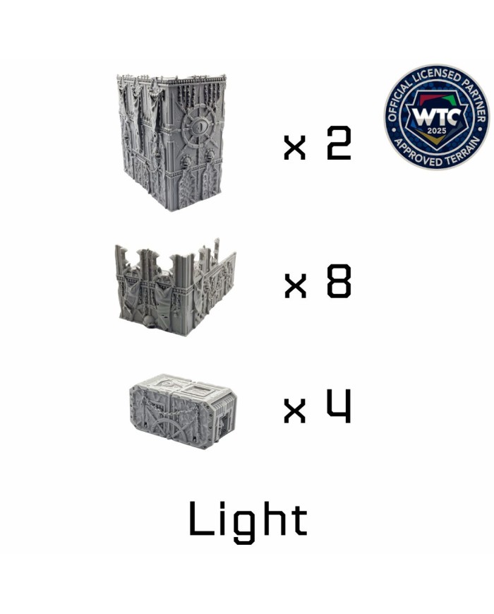 Escenografia WTC 40K Caos - Plegable 10ª Edición|Txarli Factory|Terrainandminis
