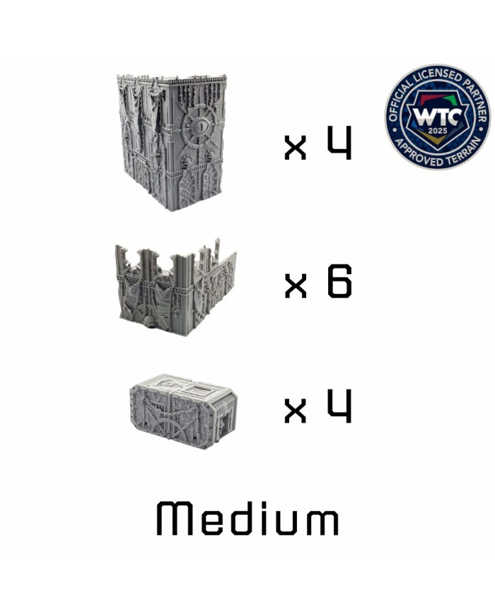 WTC 40K Chaos Terrain Foldable Bundle - 10E|Txarli Factory|Terrainandminis