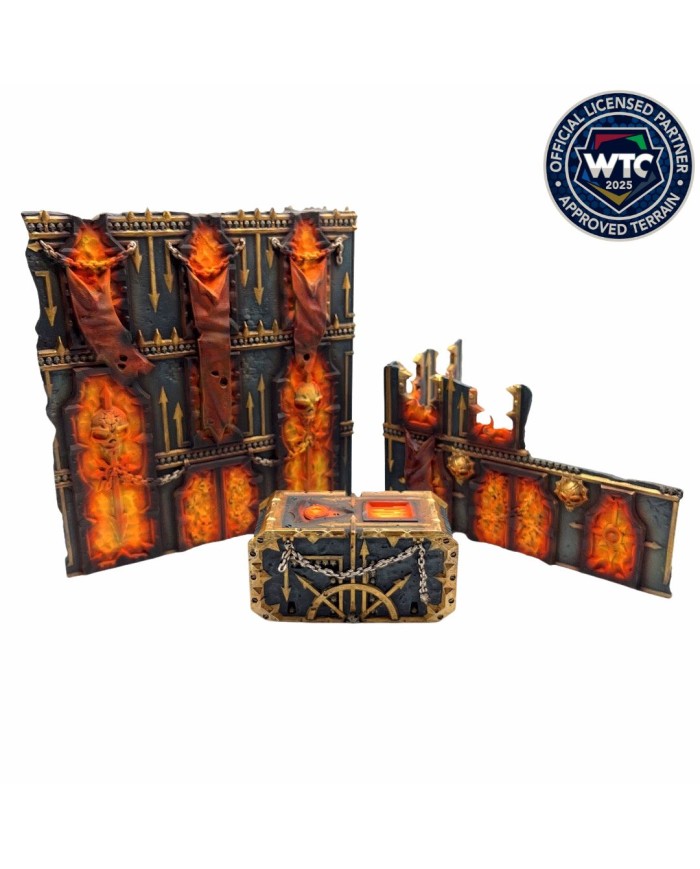 WTC 40K Chaos Terrain Foldable Bundle - 10E|Terrainandminis|Txarli Factory