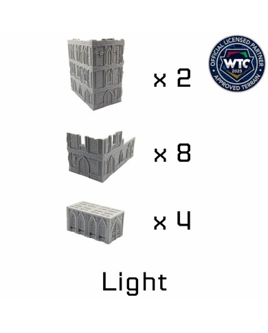 WTC 40K Foldable Terrain Cathedral  Bundle - 10E