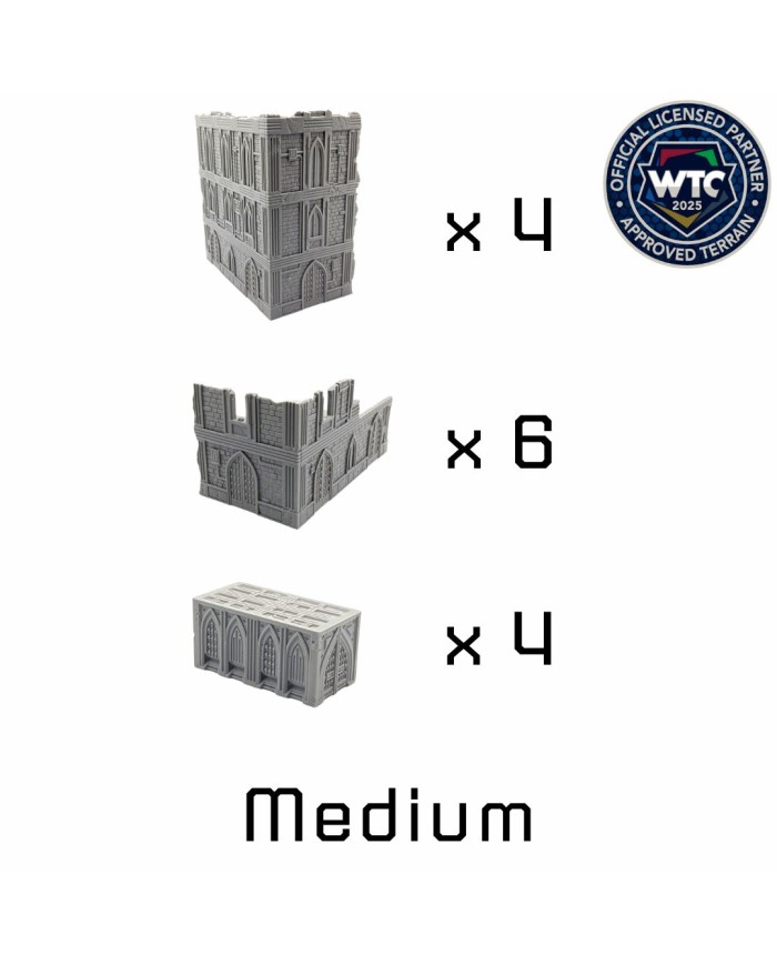 Escenografia Plegable WTC 40K Catedral - 10ª Edición|Terrainandminis|Txarli Factory