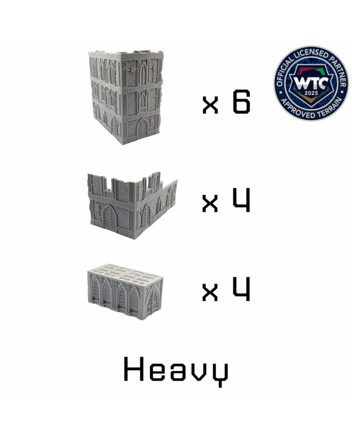Escenografia Plegable WTC 40K Catedral - 10ª Edición|Terrainandminis|Txarli Factory