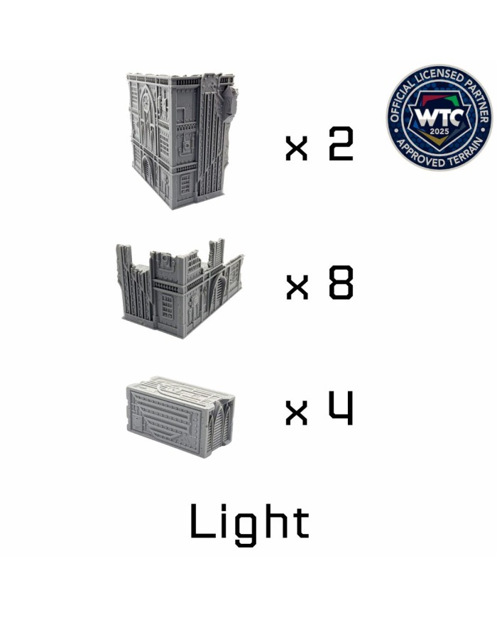 WTC 40K Industrial Terrain Foldable Bundle - 10E|Txarli Factory|Terrainandminis