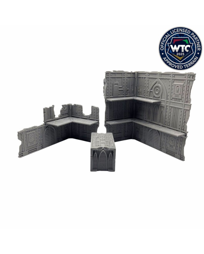 Escenografia WTC 40K Industrial Plegable - 10ª Edición|Txarli Factory|Terrainandminis