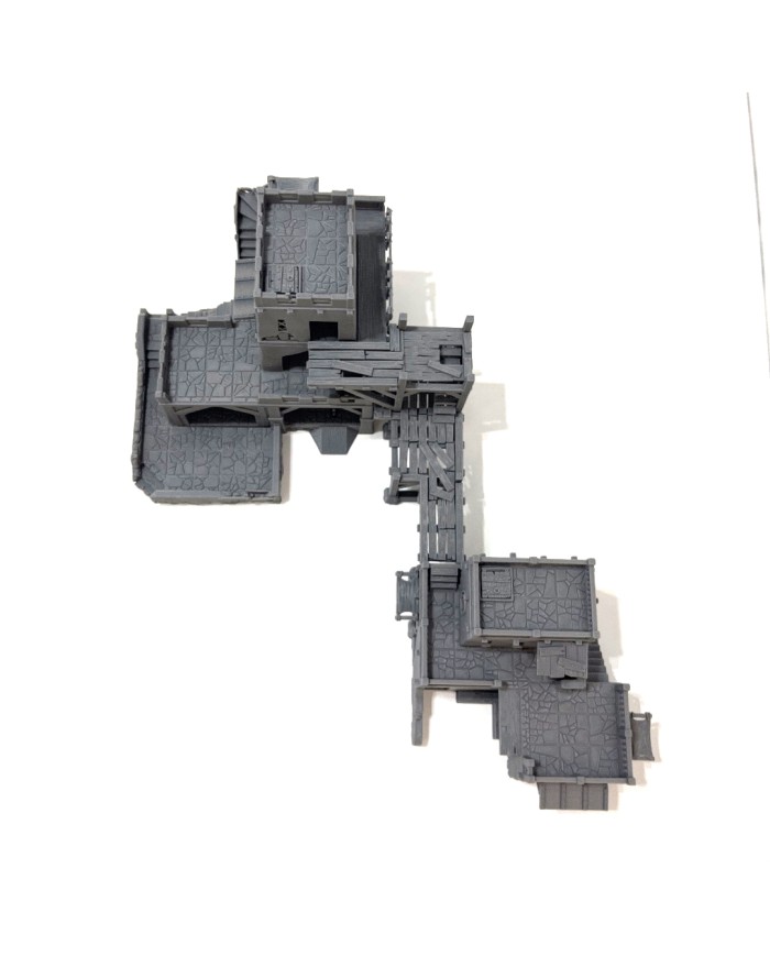 Set of Desert Lumber Mill, Carpenter and Scaffold|Terrainandminis