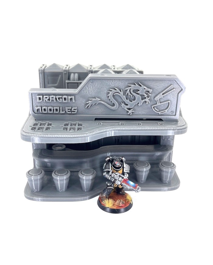 Dragon Noodles Bar|DecoQuest Workshop|Cyberpunk Buildings