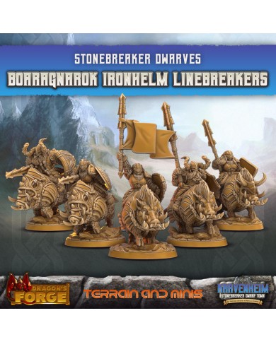 Dwarven Riders - Ironhelm Linebreakers - 5 minis