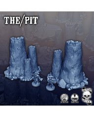 Two sets of volcanic chimneys - B|Forbidden Prints|Volcanic Terrain