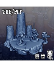 Chimeneas volcánicas con plataformas - A|Forbidden Prints|Escenografia Volcánica