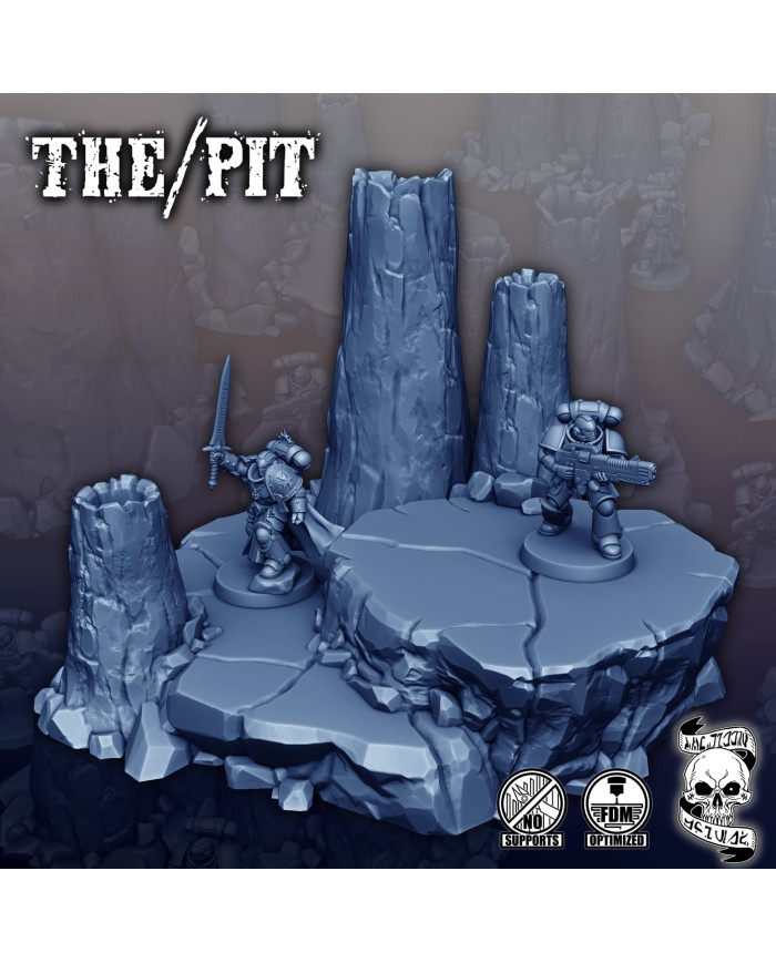 Volcanic chimneys with platforms - B|Forbidden Prints|Volcanic Terrain