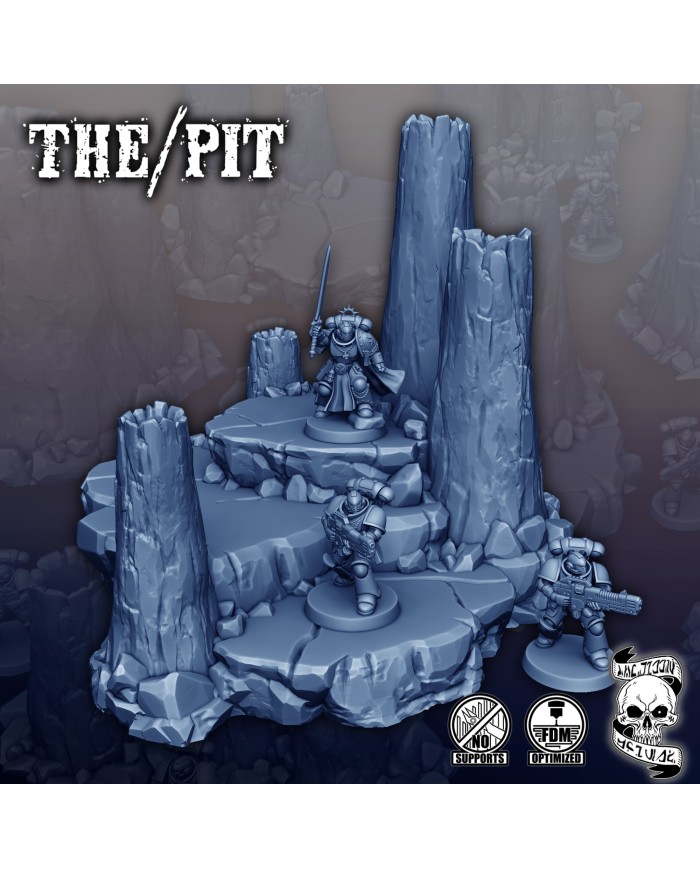 Volcanic chimneys with platforms - C|Forbidden Prints|Volcanic Terrain
