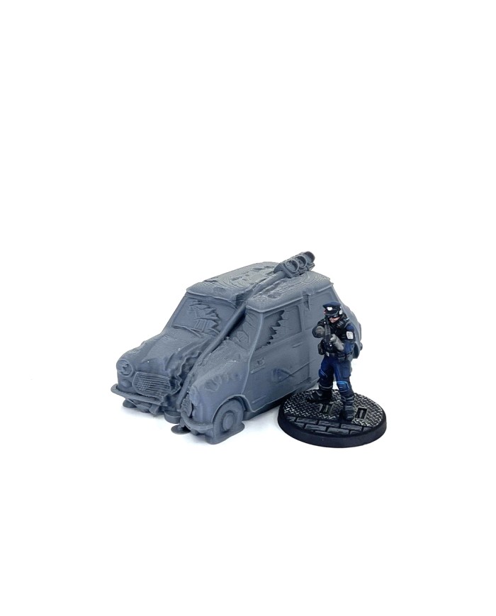 Wrecked Car - A|Bad Roll Games|Punkapocalyptic Terrain