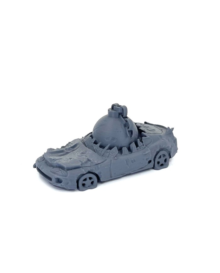 Wrecked Car - E|Bad Roll Games|Punkapocalyptic Terrain