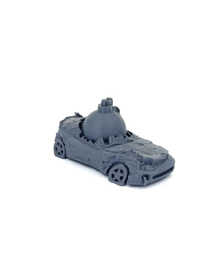 Coche Destrozado - E|Bad Roll Games|Escenografía Punkapocalyptic