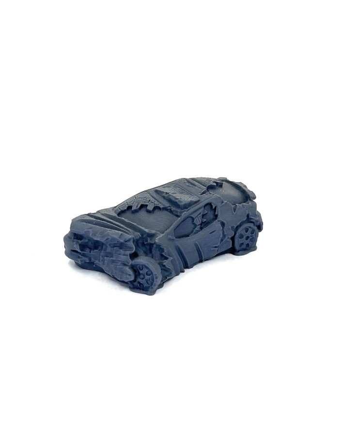 Wrecked Car - F|Bad Roll Games|Punkapocalyptic Terrain