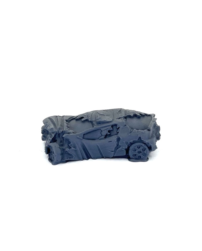 Wrecked Car - F|Bad Roll Games|Punkapocalyptic Terrain