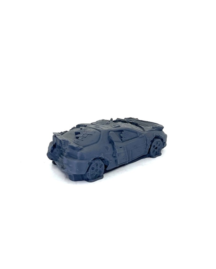 Wrecked Car - F|Bad Roll Games|Punkapocalyptic Terrain