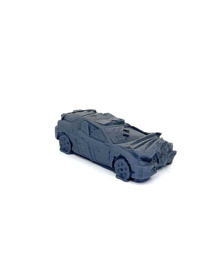Wrecked Car - F|Bad Roll Games|Punkapocalyptic Terrain