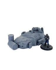 Wrecked Car - G|Bad Roll Games|Punkapocalyptic Terrain