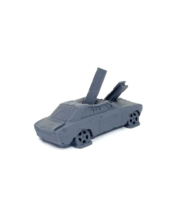 Wrecked Car - H|Bad Roll Games|Punkapocalyptic Terrain