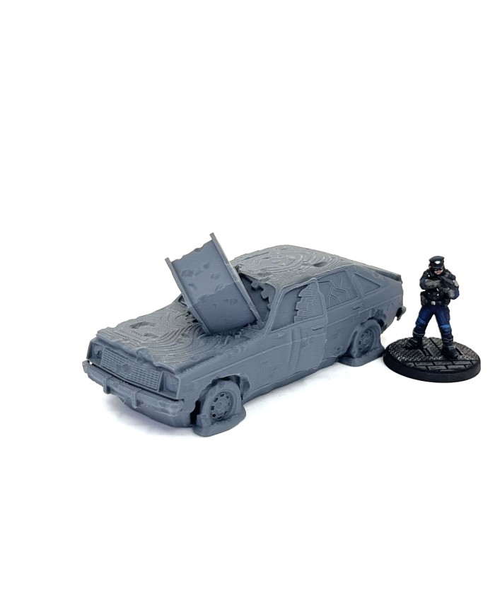 Wrecked Car - I|Bad Roll Games|Punkapocalyptic Terrain