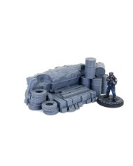 Wrecked Car - J|Bad Roll Games|Punkapocalyptic Terrain