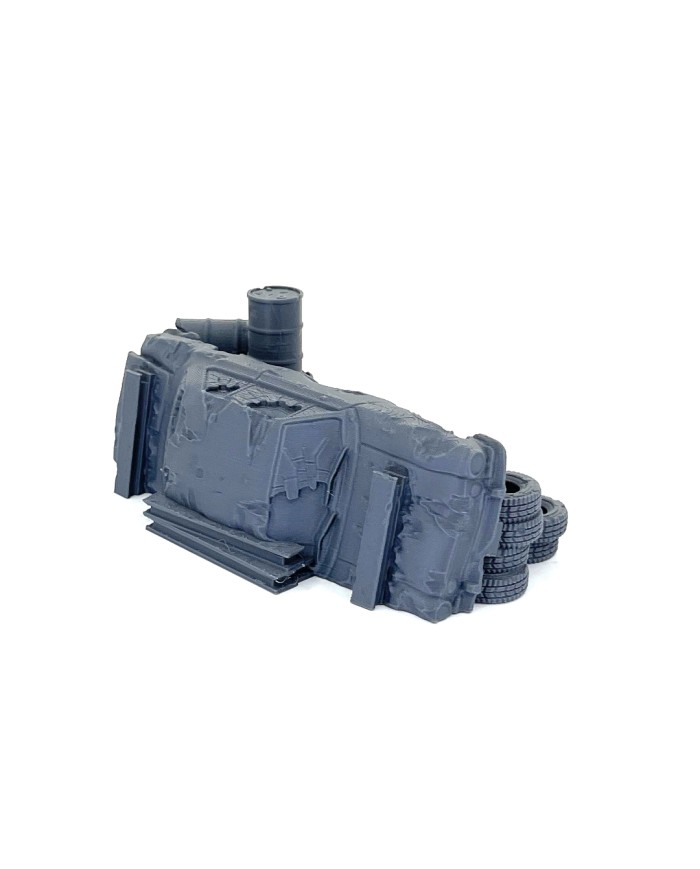 Wrecked Car - J|Bad Roll Games|Punkapocalyptic Terrain