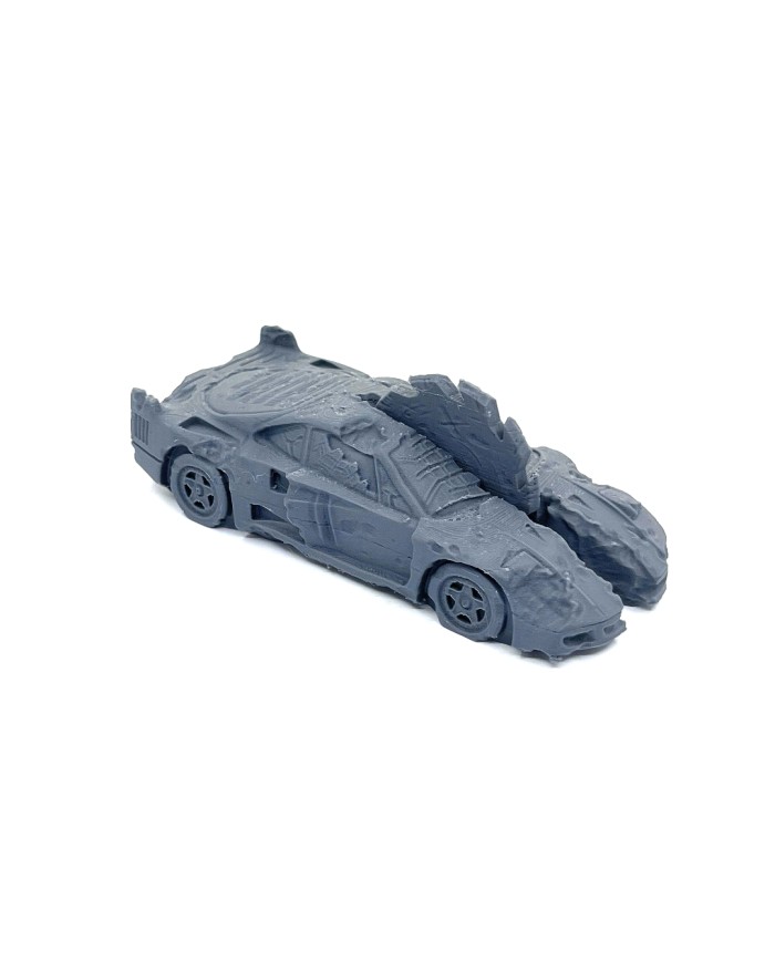Wrecked Car - L|Bad Roll Games|Punkapocalyptic Terrain