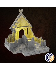 Ruinas de la Casa del Aldeano del Reino de Sajonia|Conquest Creations|Escenografía Reino de Sajonia
