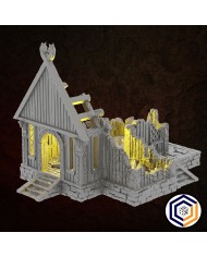 Ruinas de la Casa del Aldeano del Reino de Sajonia|Conquest Creations|Escenografía Reino de Sajonia
