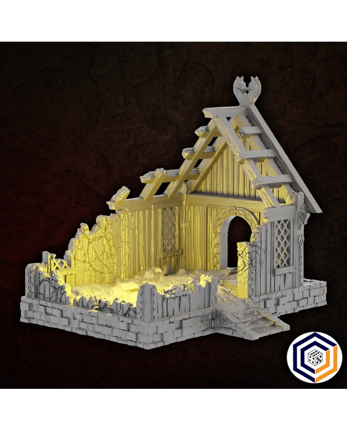 Kingdom of Saxonia - The Warrior's Home Ruined|Conquest Creations|Kingdom of Saxonia Terrain