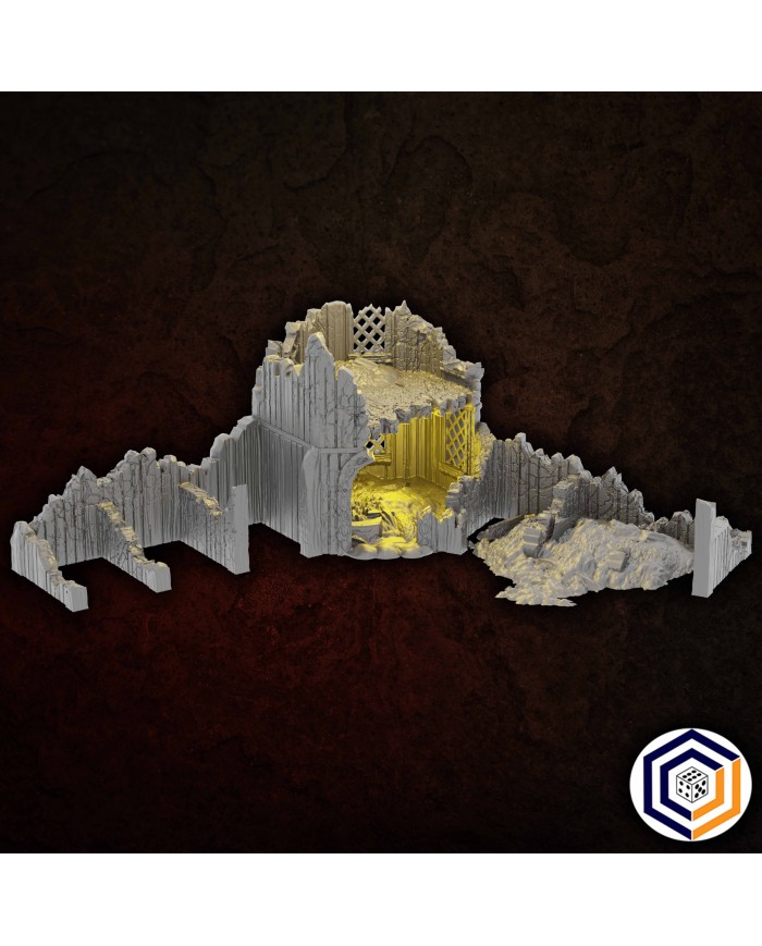 Kingdom of Saxonia - Stable Ruined|Conquest Creations|Kingdom of Saxonia Terrain