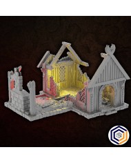 Kingdom of Saxonia - Blacksmith Ruined|Conquest Creations|Kingdom of Saxonia Terrain