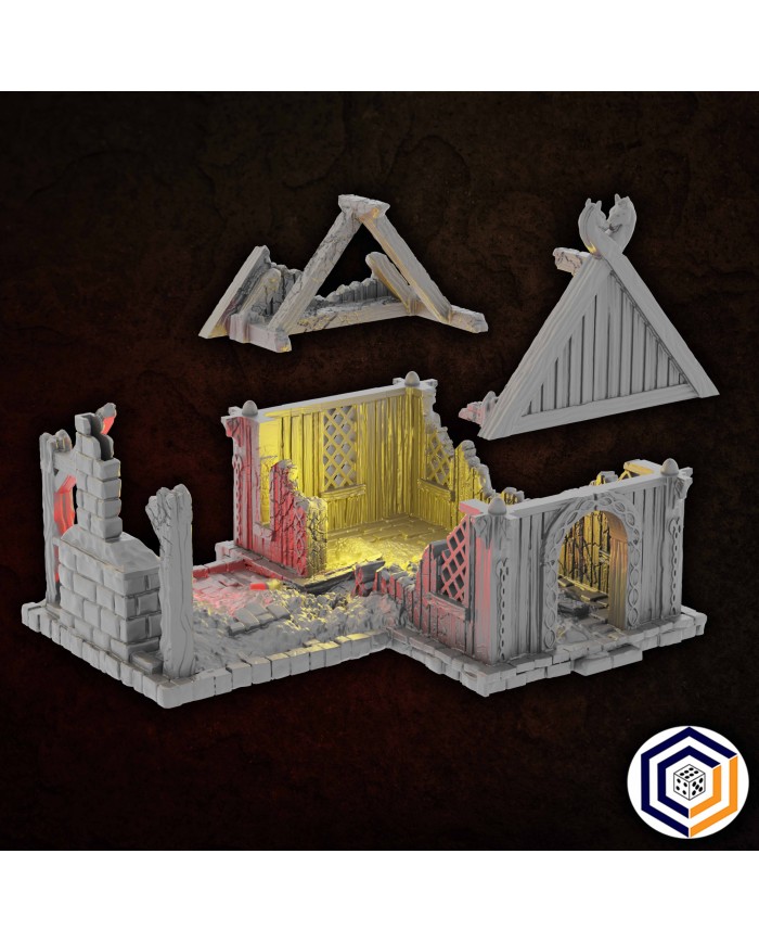 Kingdom of Saxonia - Blacksmith Ruined|Conquest Creations|Kingdom of Saxonia Terrain
