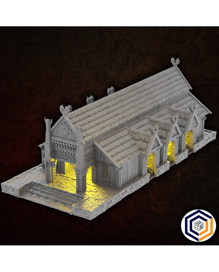 Kingdom of Saxonia - The Great Hall|Conquest Creations|Kingdom of Saxonia Terrain