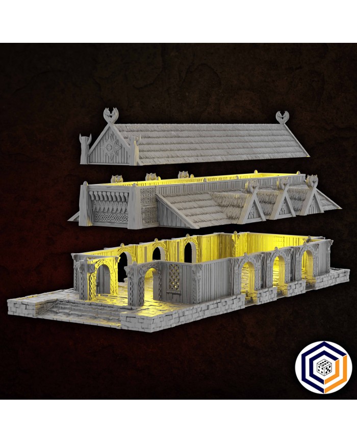 Kingdom of Saxonia - The Great Hall|Conquest Creations|Kingdom of Saxonia Terrain