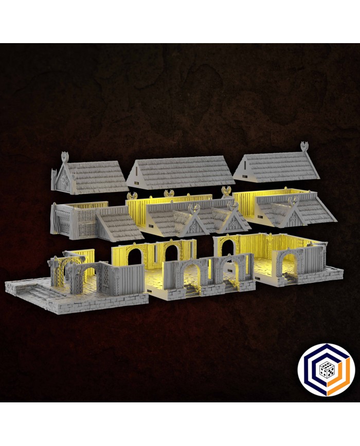 Kingdom of Saxonia - The Great Hall|Conquest Creations|Kingdom of Saxonia Terrain