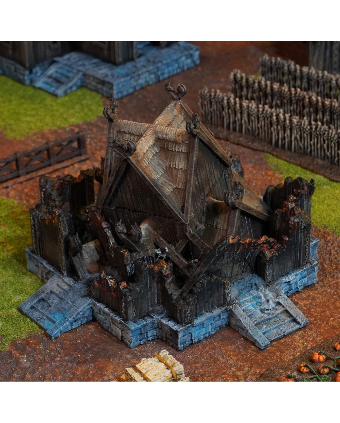 Kingdom of Saxonia - Barracks Ruined|Conquest Creations|Kingdom of Saxonia Terrain