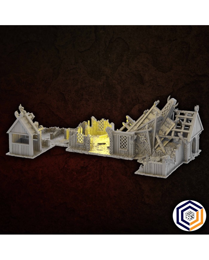 Ruinas de los Establos Reales del Reino de Sajonia|Conquest Creations|Escenografía Reino de Sajonia