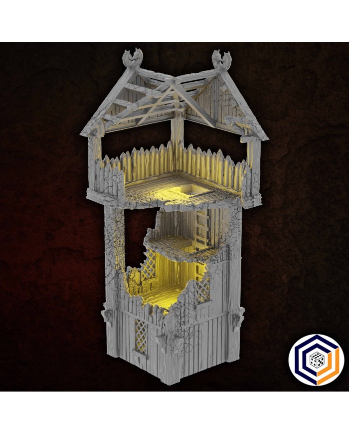 Kingdom of Saxonia - Watchtower Ruined|Conquest Creations|Kingdom of Saxonia Terrain