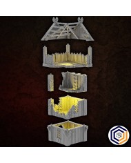 Kingdom of Saxonia - Watchtower Ruined|Conquest Creations|Kingdom of Saxonia Terrain