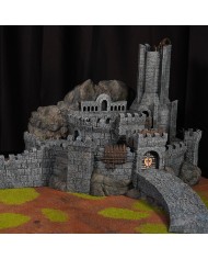Kingdom of Saxonia - Deep Citadel|Conquest Creations|The Deep Citadel is an ideal piece of terrrain for any miniatures gaming enthusiast, especially if you're looking for historical and medieval settings. Inspired by the traditional architecture of the Kingdom of Saxonia , this construction brings an authentic and detailed touch to your games.

Designed by Conquest Creations , this terrain stands out for its great realism and the ease with which it can be integrated into any gaming table.

This Deep Citadel has been carefully crafted to offer an immersive experience. Its walls, roof, and details are designed to recreate daily life in the Kingdom of Saxonia , making it a versatile piece for both collectors and wargamers.

In addition, it is fully compatible with the popular MESBG (Middle-Earth Strategy Battle Game) gaming system, so you can use it to recreate epic battles or custom narratives.

This article is not a Rohan Helm's Deep from the MESBG game and is not supported or endorsed in any way by Games Workshop.

Rohan Helm's Deep and other Rohan Terrain for MESBG can be purchased at warhammer.com 

The Rohirrim took refuge in Helm's Deep from terrible threats to their existence.

Whether you're looking to enhance your tournament scenery or simply liven up your collection, the Deep Citadel is a must-have addition.

Its high-quality design and historical theme of the Kingdom of Saxonia will give your games a unique sense of realism.

With Conquest Creations , authenticity and detail are guaranteed.

All elements come unpainted and assembly is required.

We inspect all our products before shipping, but due to the nature of 3D printing, some objects may require cleaning before use.

Other print resolutions (print quality) and scales (size) are available upon request.

Terrain And Minis is an authorized commercially licensed printer of Conquest Creations
