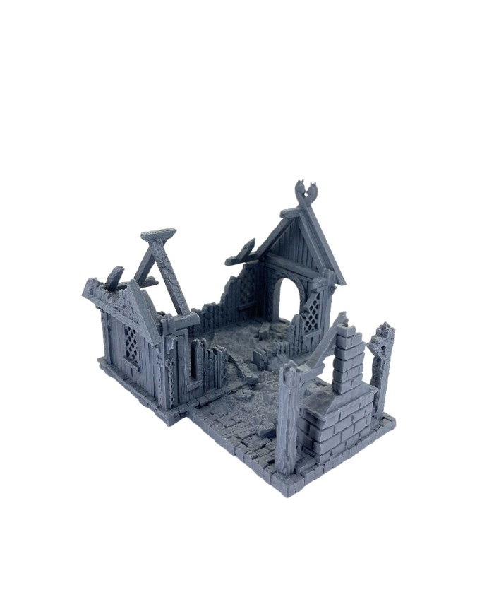 Kingdom of Saxonia - Blacksmith Ruined|Conquest Creations|Kingdom of Saxonia Terrain