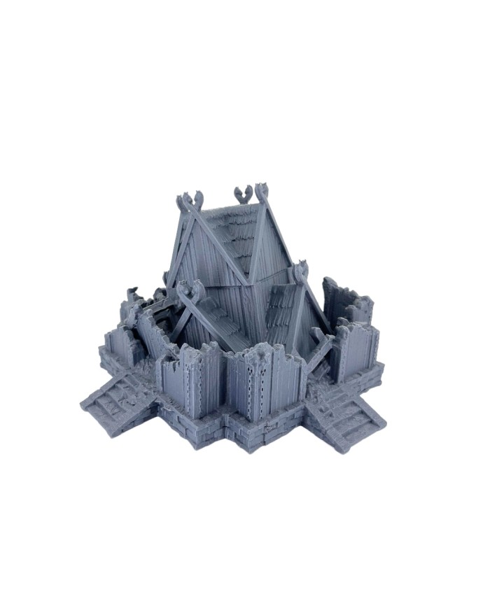 Kingdom of Saxonia - Barracks Ruined|Conquest Creations|Kingdom of Saxonia Terrain